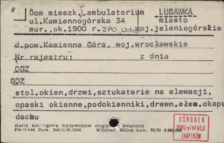 dom mieszkalny i ambulatorium, ZPO Watra, skan 1