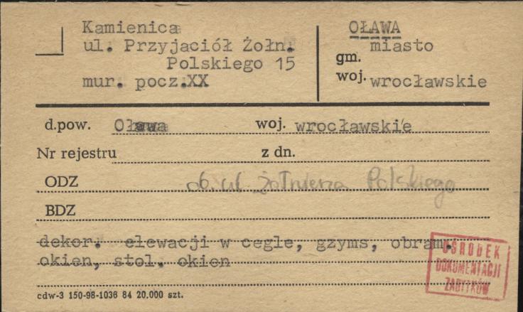kamienica, skan 1