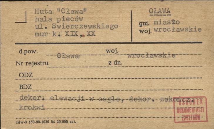 huta Oława hala pieców, skan 1