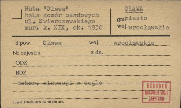 huta Oława hala komór osadowych, skan 1
