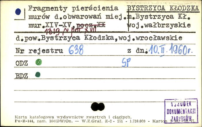 fragmenty pierścienia murów d. obwarowań miej., skan 1