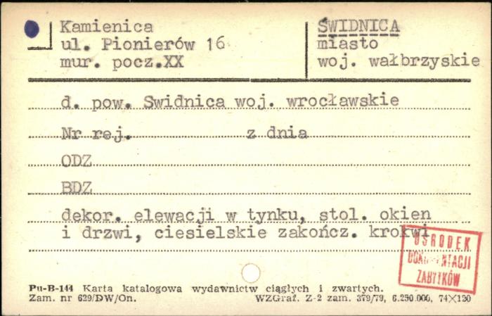 kamienica, skan 1