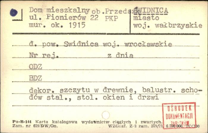 dom mieszkalny, ob. przedszkole PKP, skan 1