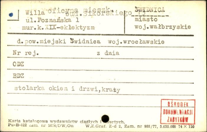 willa oficyna mieszkalna, budynek Sikorskiego, skan 1