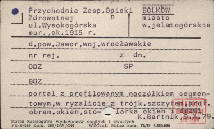 przychodnia Zesp. Opieki Zdrowotnej, skan 1
