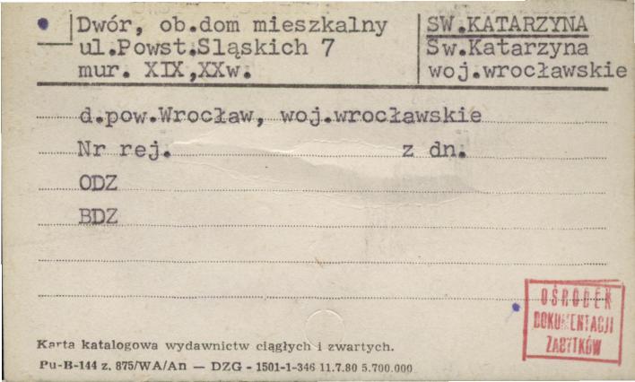 dwór, ob. dom mieszkalny, skan 1