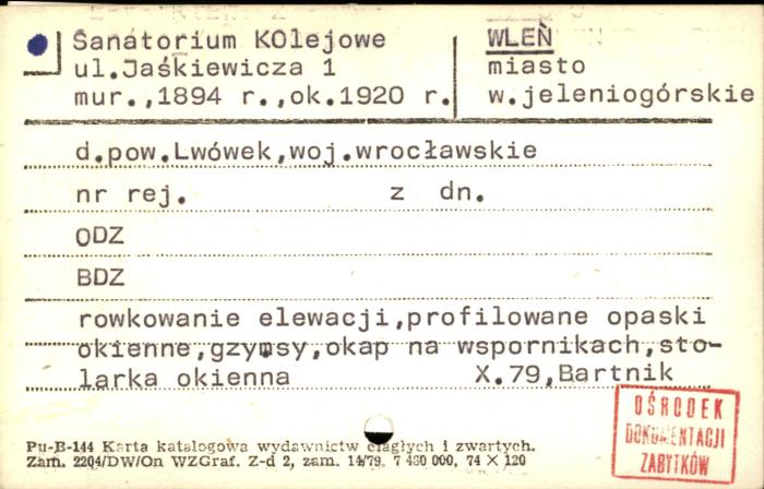 sanatorium kolejowe, skan 1