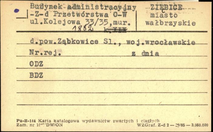 budynek administracyjny - Z-d Przetwórstwa O-W, skan 1