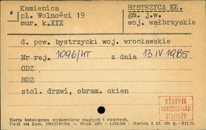 kamienica, skan 1