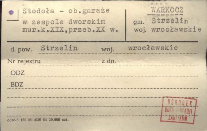 stodoła - ob. garaże w zespole dworskim, skan 1