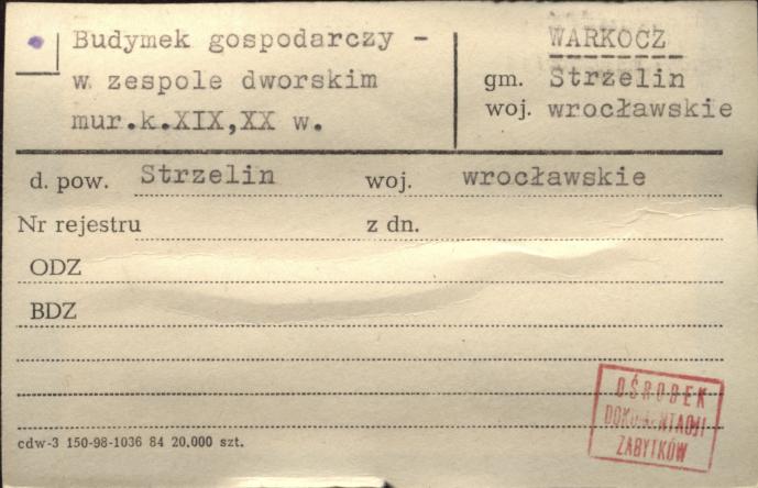 budynek gospodarczy w zespole dworskim, skan 1