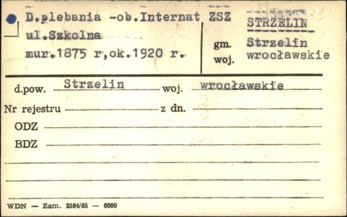 plebania - ob. Internat ZSZ, skan 1