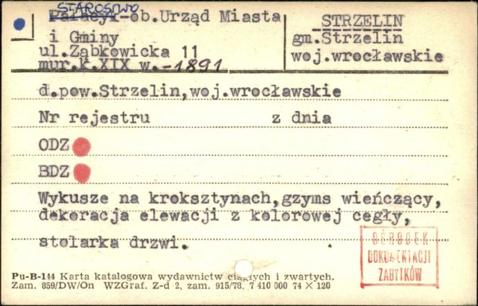 starostwo - ob. Urząd Miasta i Gminy, skan 1