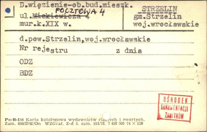 więzienie, ob. budynek mieszkalny, skan 1