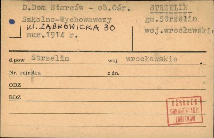 Dom Starców - ob. Ośr. Szkolno-Wychowawczy, skan 1