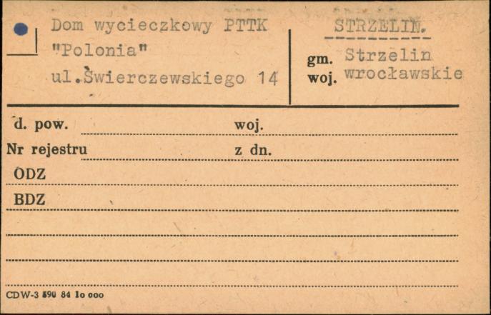 dom wycieczkowy PTTK Polonia, skan 5