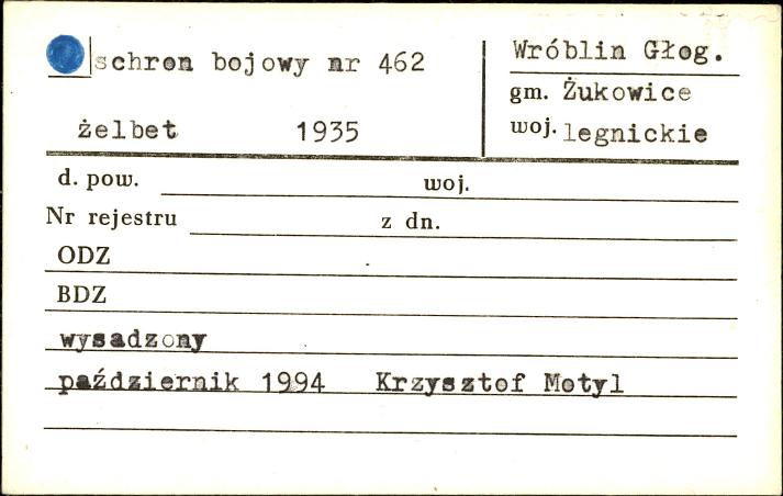 schron bojowy nr 462, skan 1