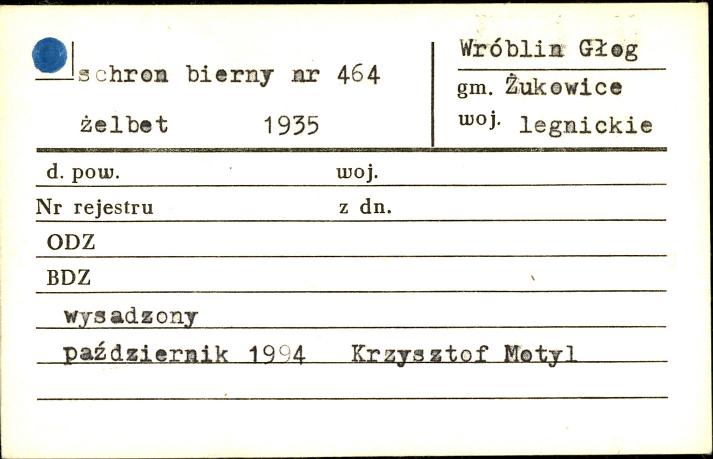 schron bierny nr 464, skan 1
