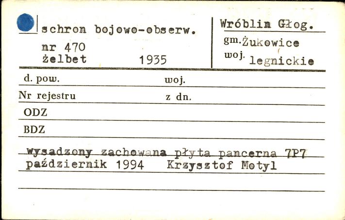 schron bojowo-obserwacyjny nr 470, skan 1