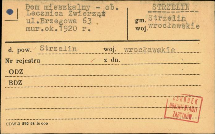 dom mieszkalny - ob. lecznica zwierząt, skan 1