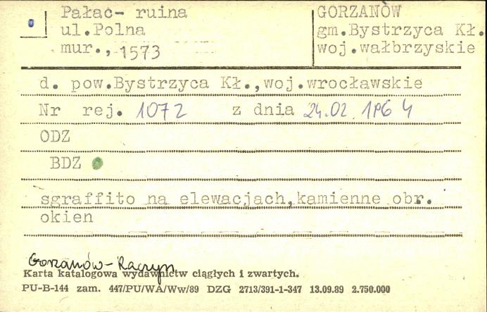 pałac- ruina, skan 1