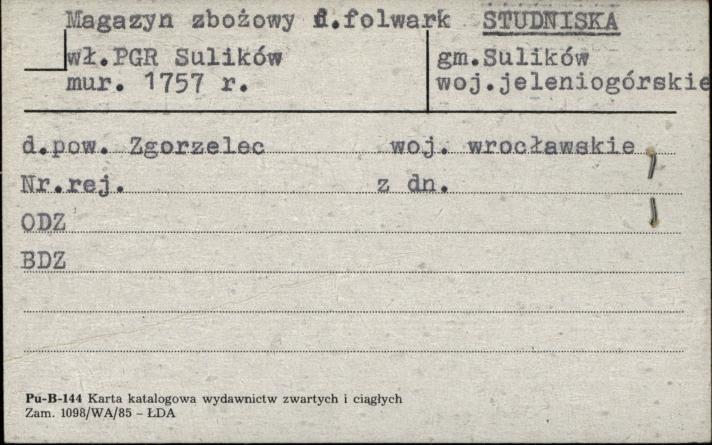 magazyn zbożowy, folwark, skan 1