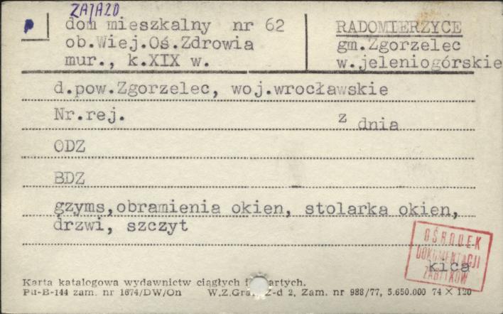 zajazd, dom mieszkalny, ob. Wiej. Oś. Zdrowia, skan 1