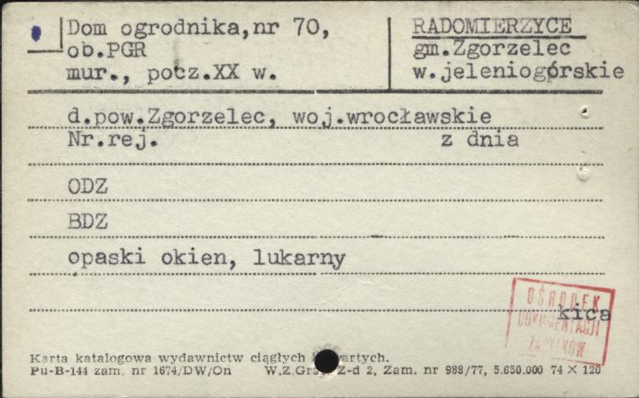 dom ogrodnika ob. PGR, skan 1