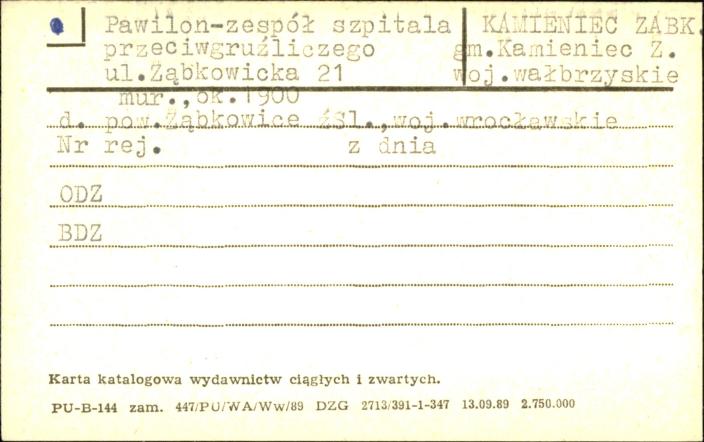 pawilon - zespół szpitala przeciwgruźliczego, skan 1