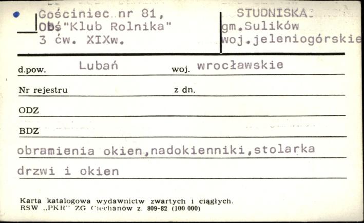 gościniec, ob. Klub Rolnika, skan 1