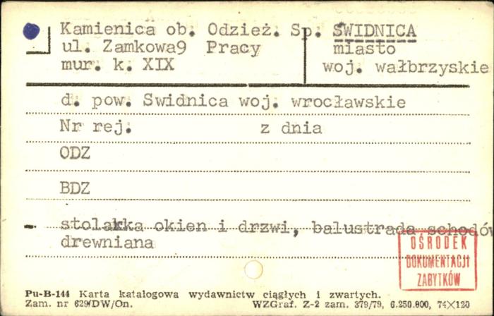 kamienica, ob. Odzież. Sp. Pracy, skan 1