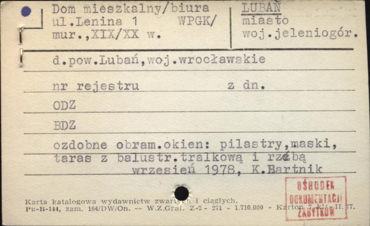 dom mieszkalny (biura WPGK), skan 1