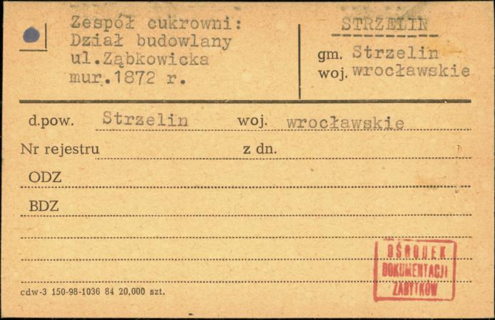 zespół cukrowni - dział budowlany, skan 1