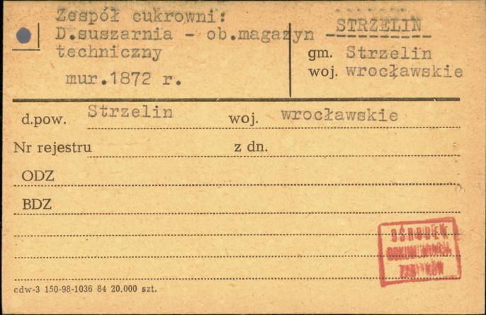 zespół cukrowni - d. suszarnia - ob. magazyn techniczny, skan 1