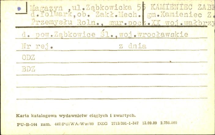 magazyn, folwark, ob. Zakłady Mechaniczne Przemysłu Rolnego, skan 1