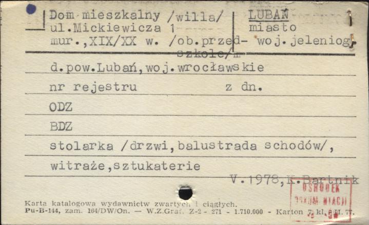 dom mieszkalny (willa), ob. przedszkole, skan 1