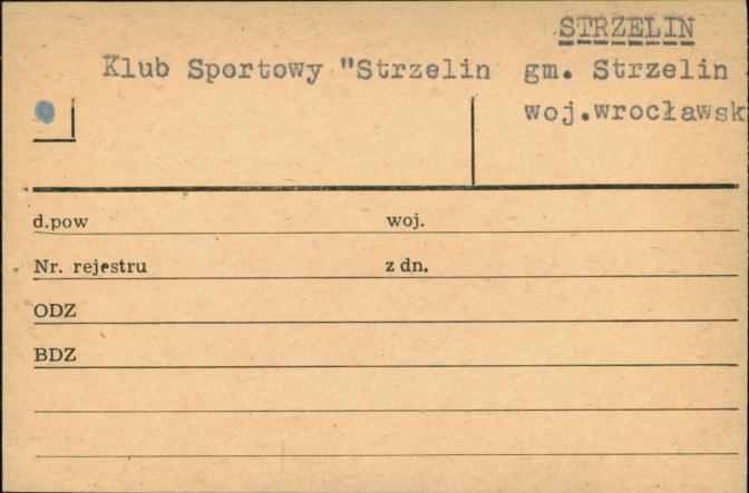 schronisko młodzieżowe ob. Klub Sportowy Strzelin, skan 3