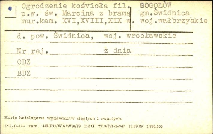ogrodzenie kościoła fil. pw. św. Marcina z bramą, skan 1