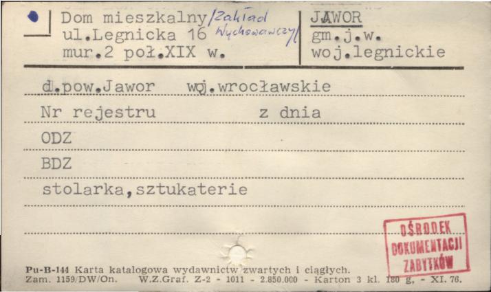 dom mieszkalny (Zakład Wychowawczy), skan 1