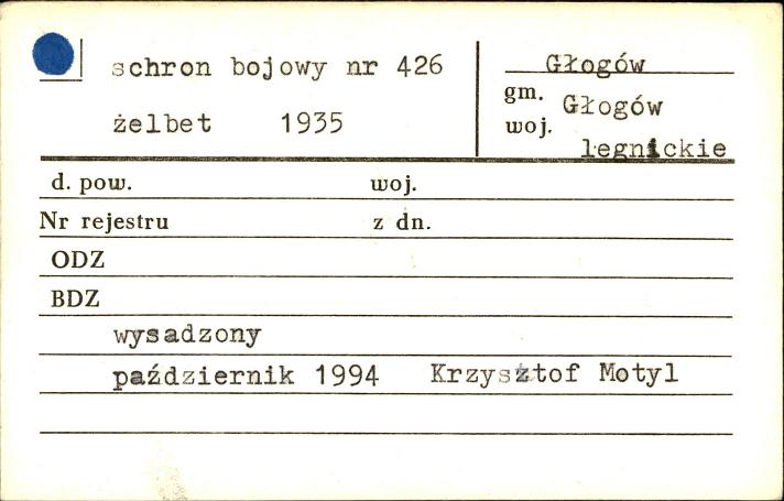 schron bojowy nr 426, skan 1