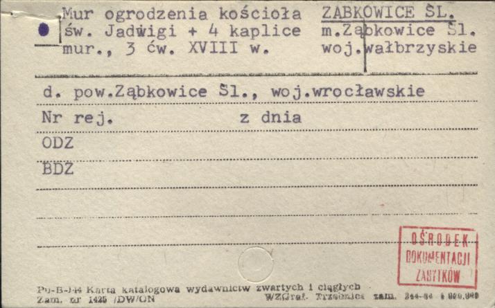 mur ogrodzenia kościoła św. Jadwigi + 4 kaplice, skan 1
