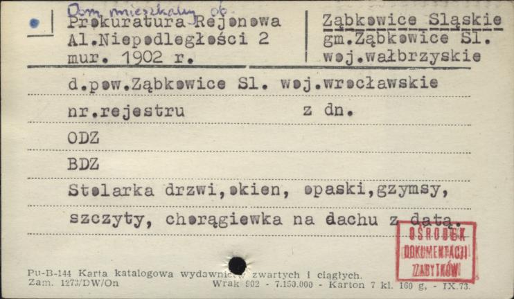 dom mieszkalny, ob. prokuratura rejonowa, skan 1