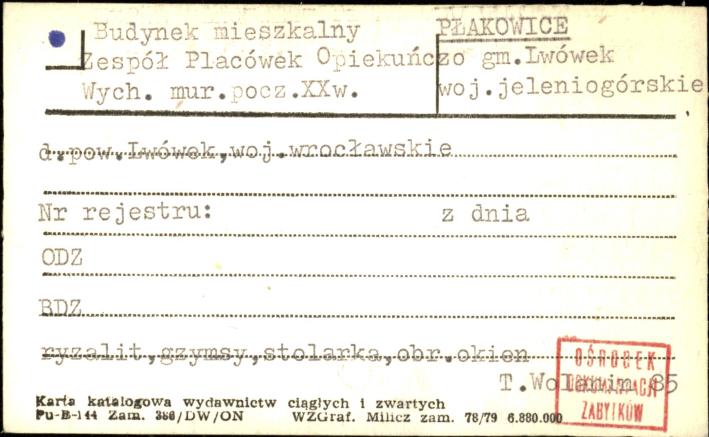 budynek mieszkalny, zespół placówek opiekuńczo wych., skan 1