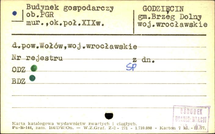 budynek gospodarczy, ob. PGR, skan 1