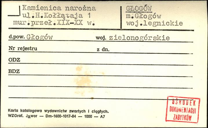 kamienica narożna, skan 1