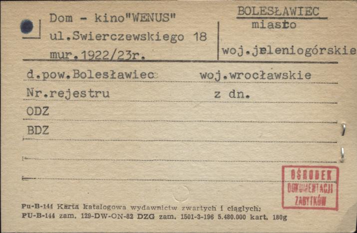 dom - kino Wenus, skan 1