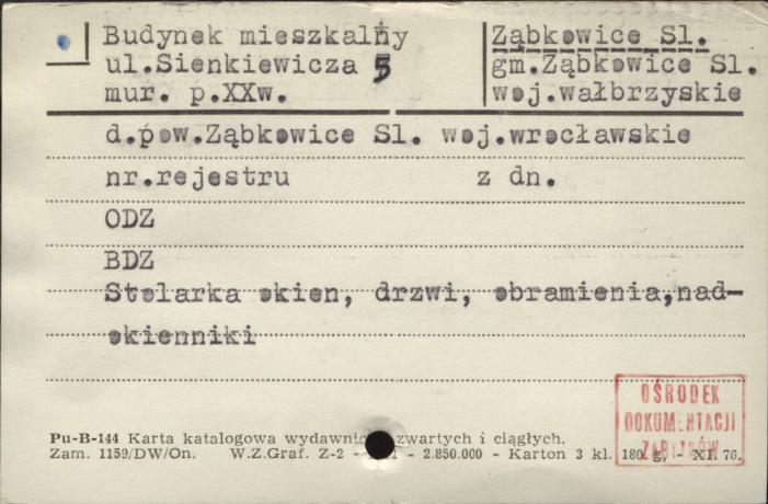 budynek mieszkalny, skan 1