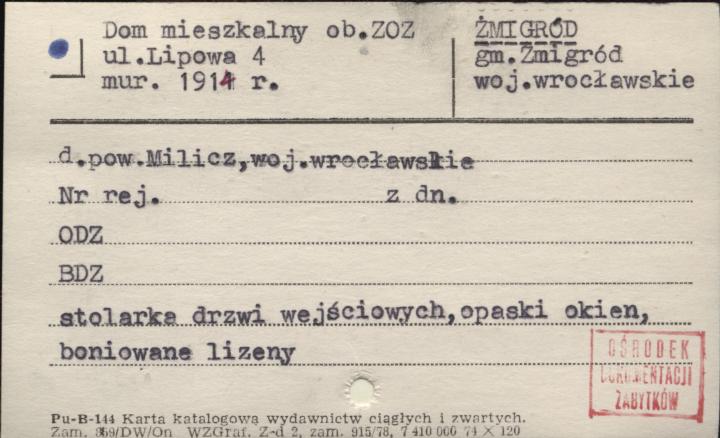 dom mieszkalny, ob. zakład opieki zdrowotnej, skan 1