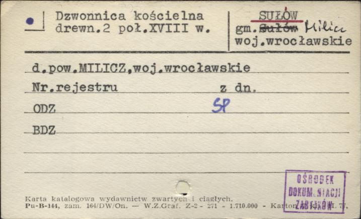 dzwonnica przy kościele, skan 1