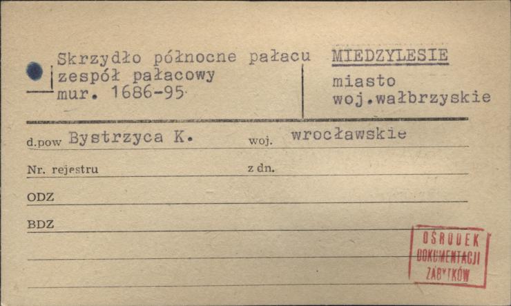 skrzydło północne pałacu zespół pałacowy, skan 1